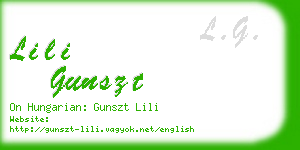 lili gunszt business card
